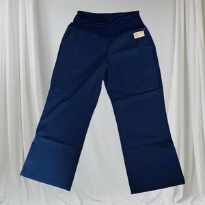 Brand New Poplooks Womens Size XXXL Blue Maternity Pant Wide Leg